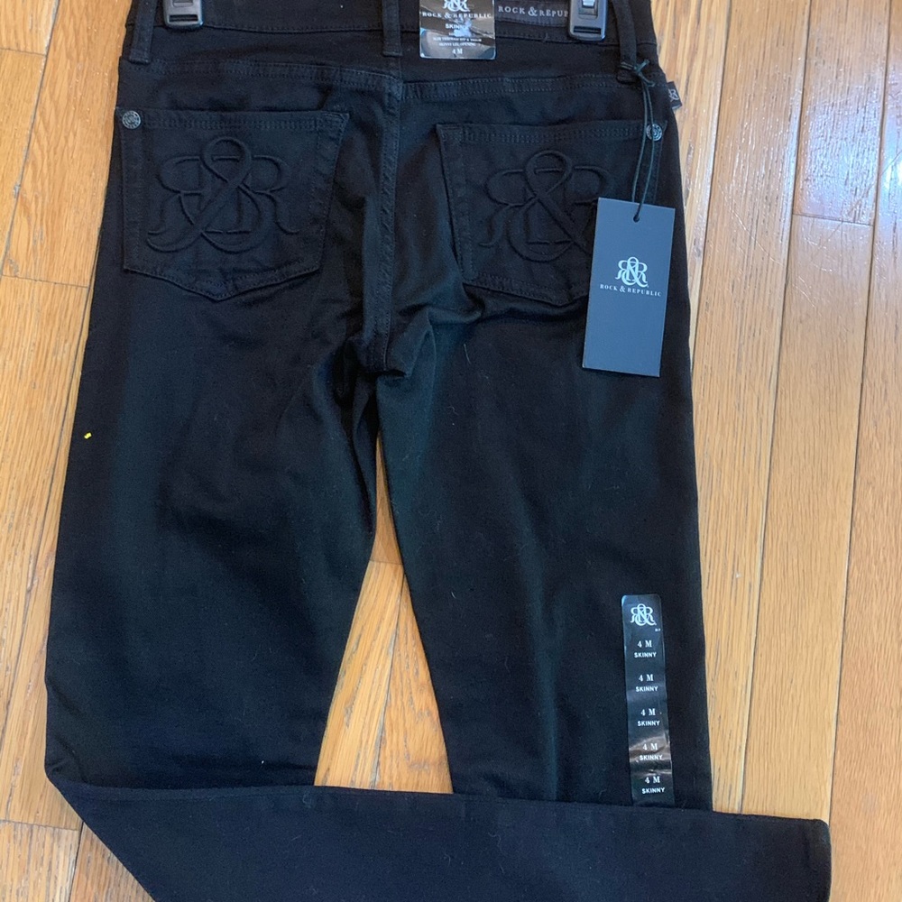 Women's Jeans Rock & Republic Black Skinny Size 4